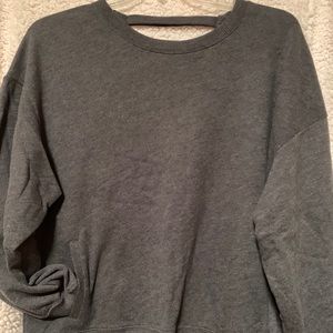 Easy lounge open back pocket sweater shirt